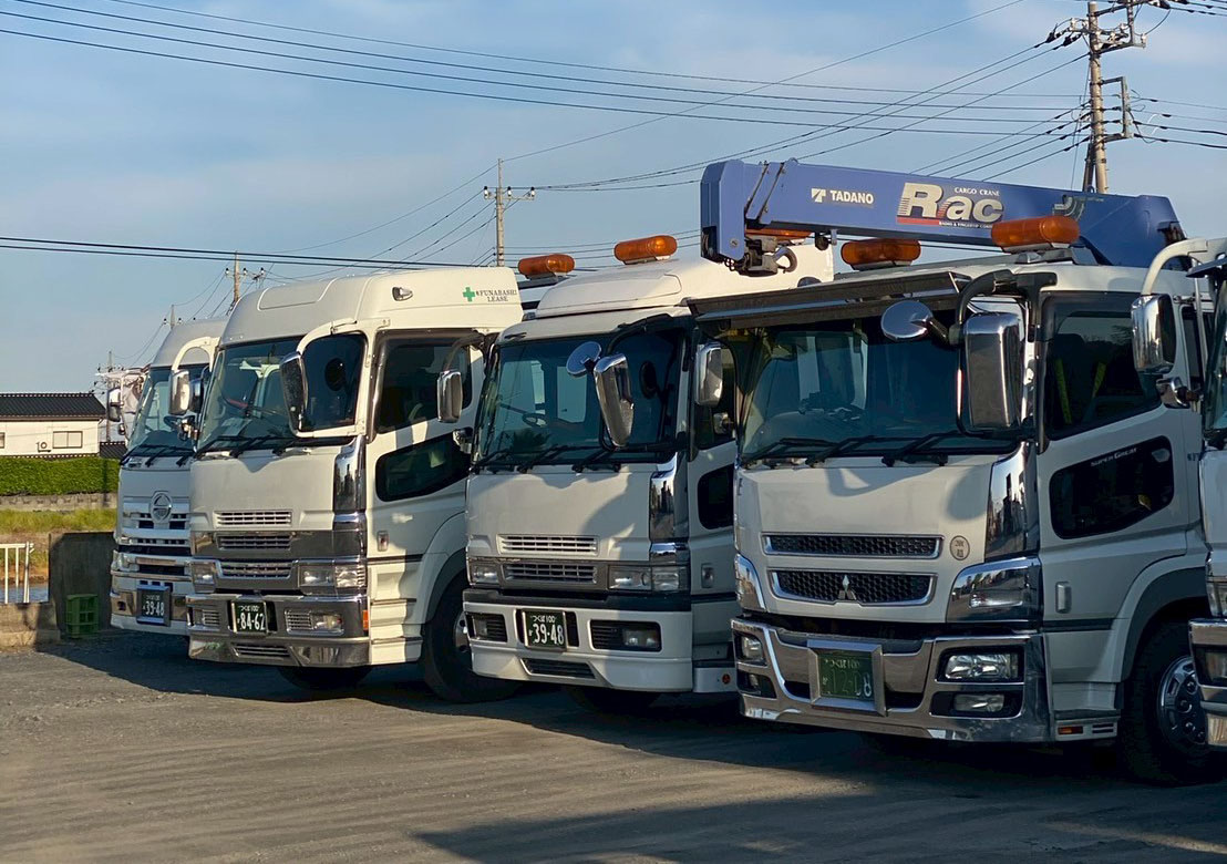 洗車された輝くトラック